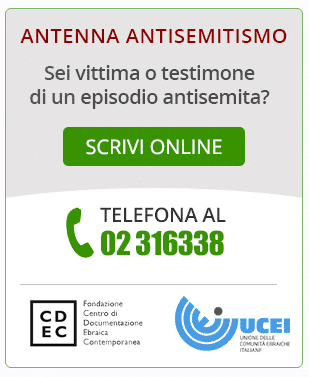 Comunica episodi di antisemitismo